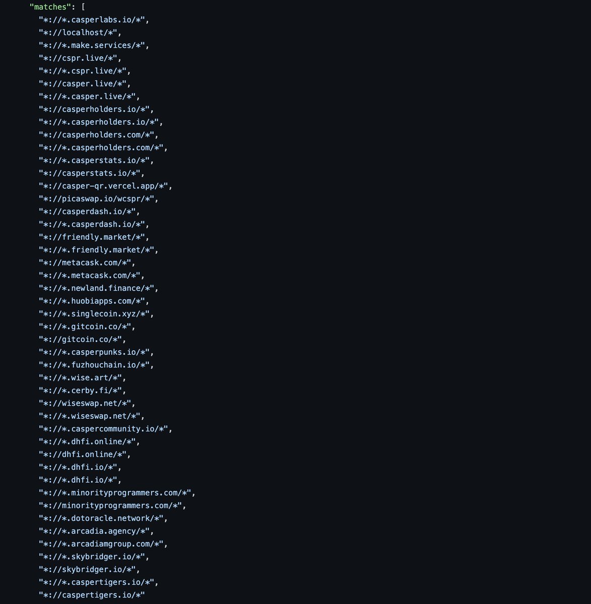 piotrdz's tweet photo. BTW did you know you can check all whitelisted sites for the CasperSigner on @Casper_Network by yourself? Check this GitHub link: https://t.co/wdJgHH8ybV #ProTip https://t.co/1TDUzkuxRO