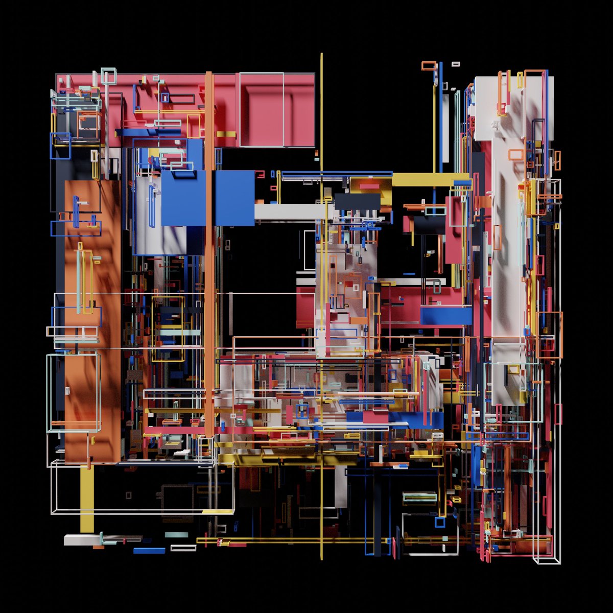landlinesart1's tweet photo. A ticket for Distrukt was recently burnt, producing this colourful abstract structure.

https://t.co/aWxyuIPlHQ

#generativeart #cleanNFT https://t.co/ghstGs0vBC