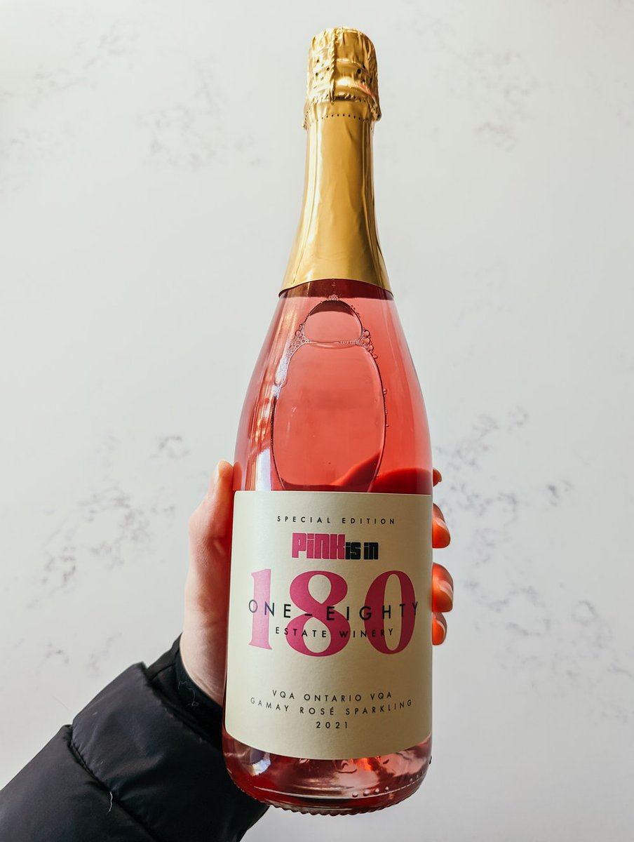 pinkisinshow's tweet photo. The Special Edition PINK IS IN sparkling rosé is now available from @180wines online in or person. Pairs perfectly with a binge watch of our upcoming Season 2 episodes, premiering on Monday, April 11 on Bell Fibe TV1. #180wines #180winery #pinkisinshow

https://t.co/EKfptciuDq https://t.co/OVnvaaUjDt
