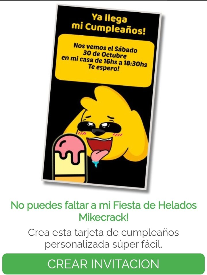 Duzzu_'s tweet photo. estaba buscando páginas para hacer invitaciones para mi cumpleaños y me encontré con esta aaaaaa
medio fav y las hago así 🤑 https://t.co/WtzxIespiG