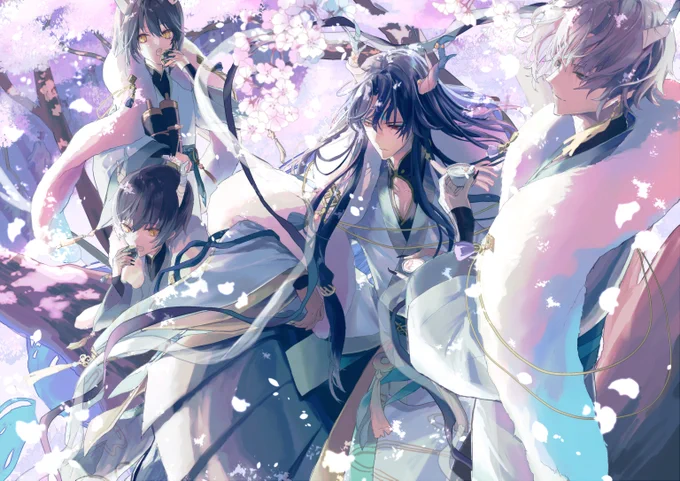#まほやく_FA #月花妖異譚 城で手下の竜従えてる竜最高～… 
