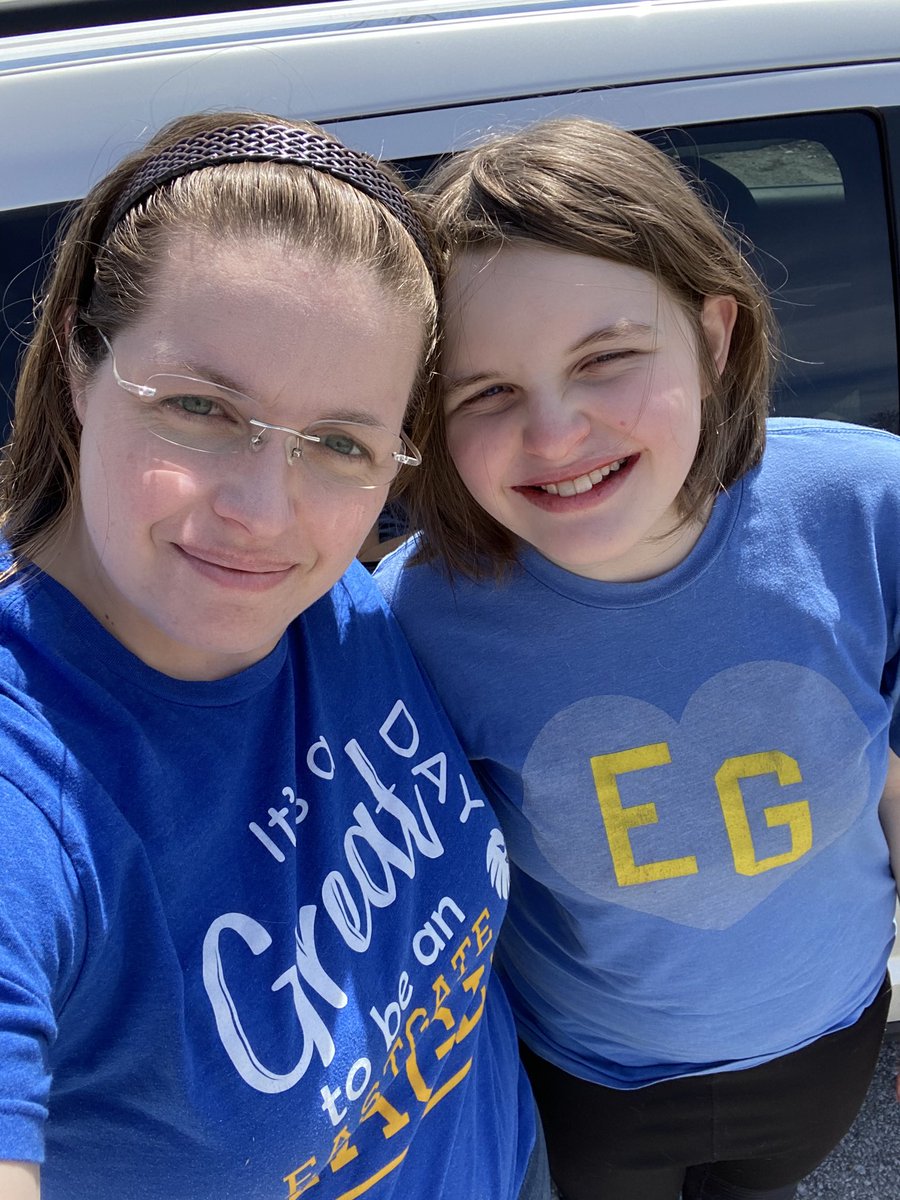MsGoodwinEG's tweet photo. I just realized my own 6th grade daughter &amp; I are both representing @Eastgate6NKC today! Proof everyday is a great day to be an EG Eagle! https://t.co/yr70YkqmJn