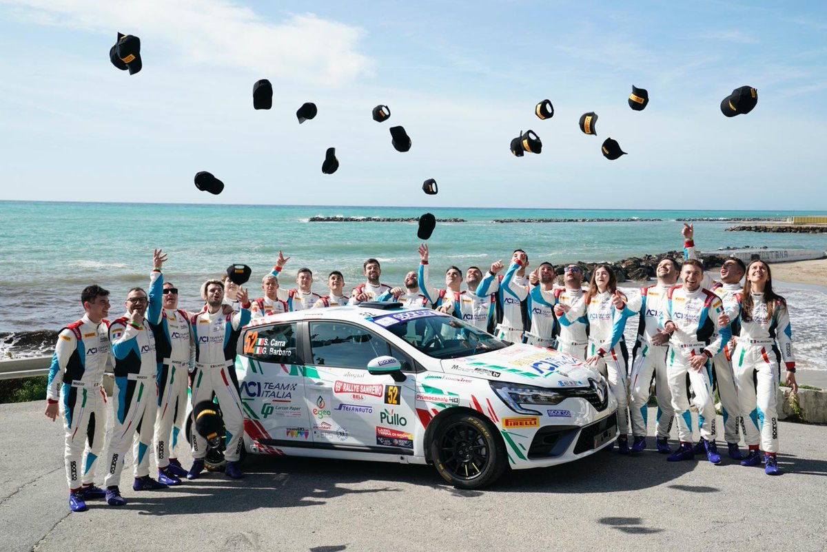 RenaultSeries's tweet photo. 🏆 Second start, second podium in the @CIRally 2WD for Andrea Mabellini and Virgy Lenzi's #ClioRally4!

#RallyeSanremo also hosted the #CIARJunior season-opener won by Alessandro Casella among the ten @Aciteamitalia hopes driving #ClioRally5! 👏

👉 https://t.co/otvNR3bKJx https://t.co/Iihws7PMud