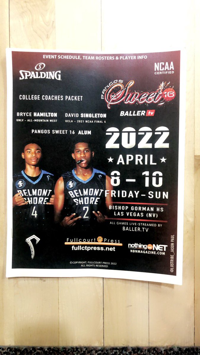 valerieinhoops's tweet photo. @LasVegasLocally Of course Basketball!!
Spring Pangos Sweet 16 - HS π basketball @FCPPangos LIVE period event @BishopGormanHS
#SpectatorsWelcome https://t.co/GdvDa2KdJI