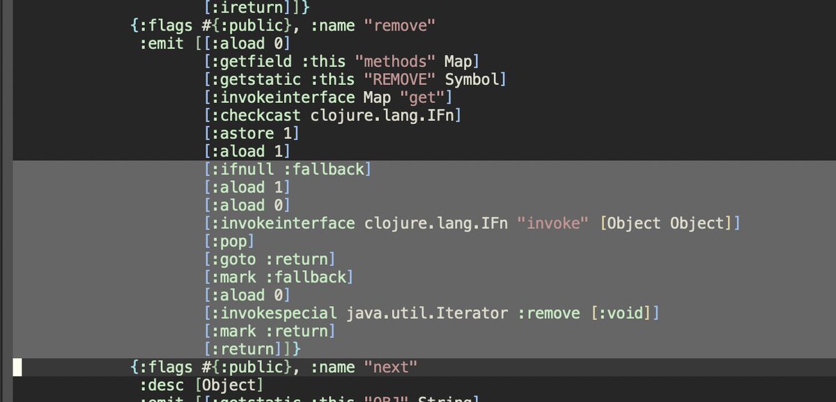 borkdude's tweet image. Finally my GW BASIC experience acquired in primary school is paying itself back!
#clojure #jvm #bytecode