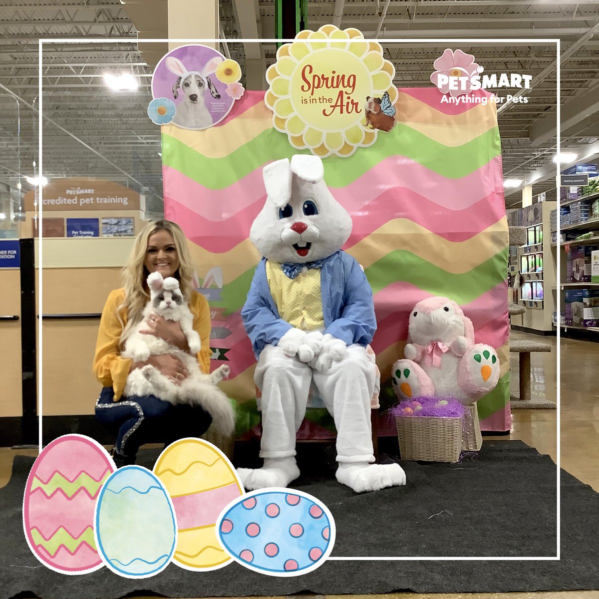 Hell_In_Heels's tweet photo. Thank you @PetSmart 😂 Whiskey had a great time meeting the Easter Bunny today 🐰💕 https://t.co/ZpMuHXCEhP