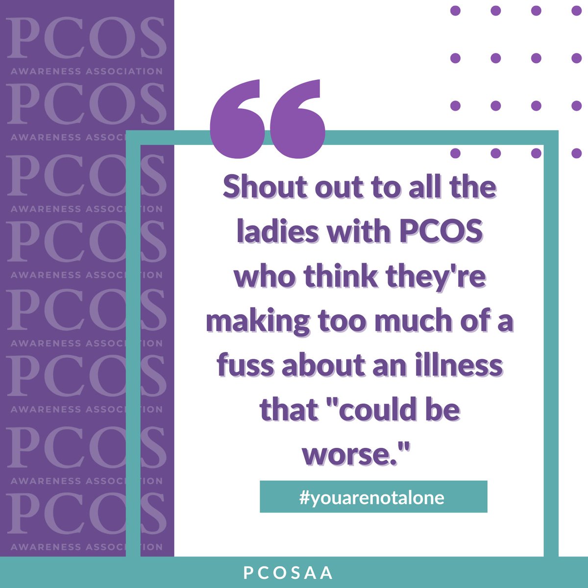 PCOSAA's tweet photo. 🔺 One of the absolute worst phrases to hear! 🔺
What are other phrases you have heard that hurt to your core?
#pcoss #pcosaa #polycysticovariansyndrome #polycysticovarysyndrome #pcossupport #pcoshealth #pcosinformation #pcosresources #pcosresearch #youarenotalone https://t.co/lhSfDrNT55