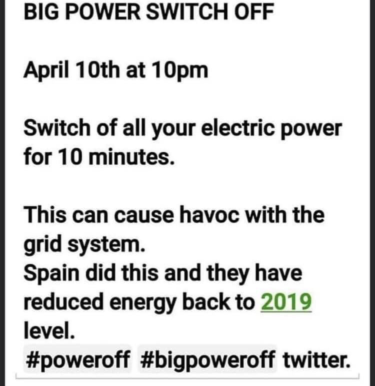#PowerOff #BigPowerOff please share and support
