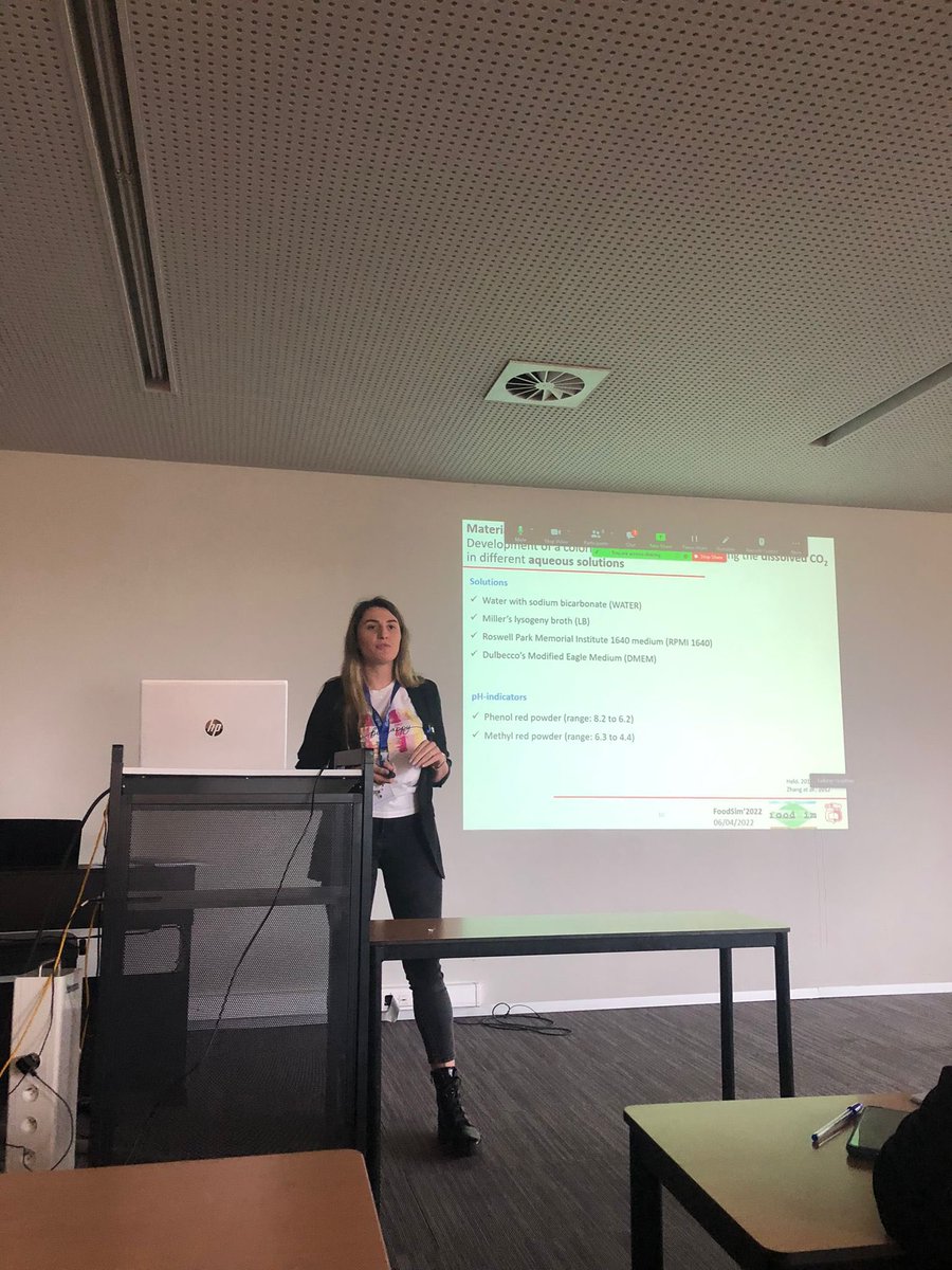 Enjoyed to give a presentation on #FOODSIM2022 hosted by <a href="/KULeuvenBioTeC/">KULeuvenBioTeC+</a>, about my research on estimating #pH &amp; #dissolvedCO2 in solutions and the behaviour of bacteria due to #ClimateChange <a href="/MSCActions/">Marie Skłodowska-Curie Actions</a> <a href="/PROTECT_ITN/">PROTECT-ITN</a> <a href="/EuroMicropH/">COST Action - low pH</a>