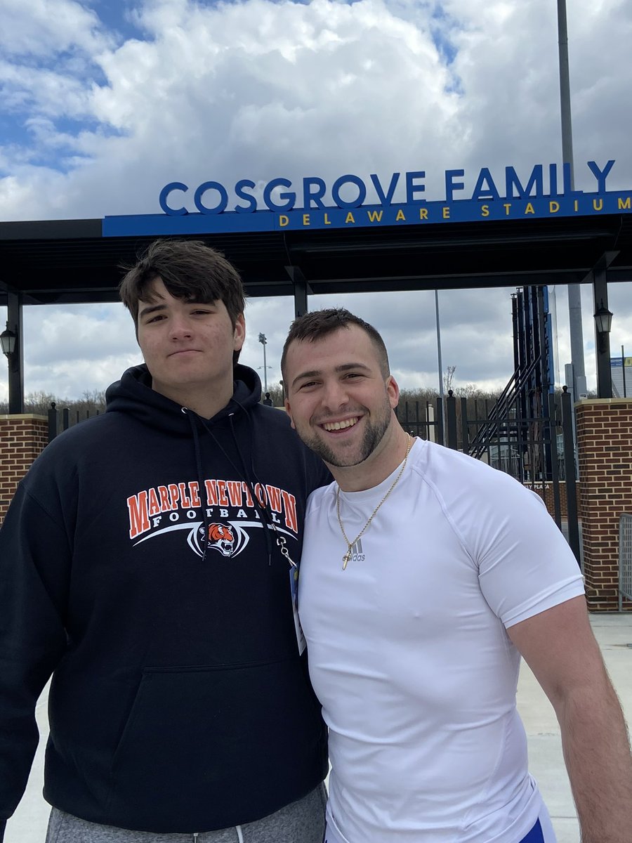 AndrewKirlin56's tweet image. Thank you @DelawareFB for having me at their spring practice no wonder why @paoletti236 likes it there so much @DelawareFB @CoachRogers57 @coach_cope @MNAthletics @EPAFootball @EdOBrienCFB