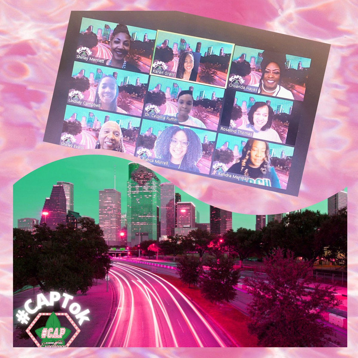 KarenGrant1908's tweet image. The #CAP Outreach Committee of Mu Kappa Omega Chapter of Alpha Kappa Alpha Sorority Inc., hosted the #CAPTok event. The #CAP students created videos representing their future colleges. @AKAMuKappaOmega