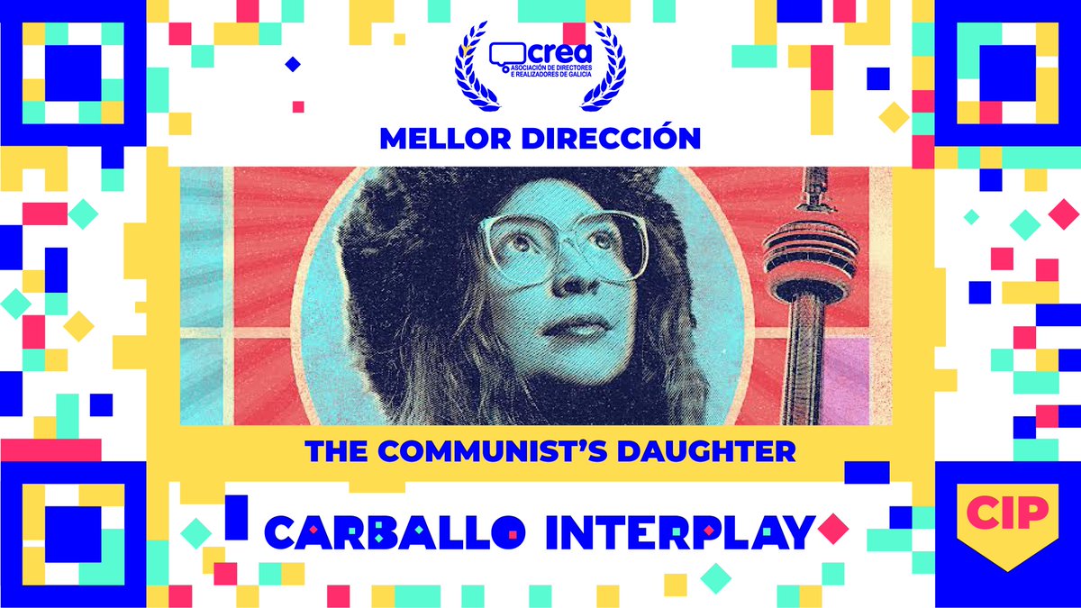 InterplayFest's tweet photo. 🏆 Premio a Mellor Dirección, dotado con 200 euros e trofeo, para THE COMMUNIST’S DAUGHTER (@commiesdaughter), de Leah Cameron (@leahfcameron) #Interplay2022
Coa colaboración de @GaliciaCREA https://t.co/4J4dFDukH6
