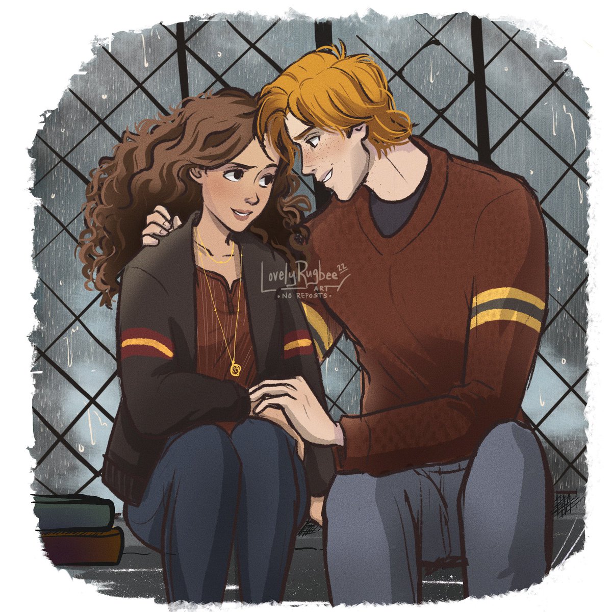 mamisketches's tweet photo. “𝕐𝕠𝕦’𝕣𝕖 𝕒𝕓𝕤𝕠𝕝𝕦𝕥𝕖𝕝𝕪 𝕊𝕞𝕚𝕥𝕥𝕖𝕟, 𝕐𝕠𝕦’𝕝𝕝 𝕟𝕖𝕧𝕖𝕣 𝕝𝕖𝕥 𝕙𝕖𝕣 𝕘𝕠”

My first #Fremione fanart... thank you to my friends who sent me down this spiral! 

✅ support artists with retweets and likes!
❌no reposts. 
#HarryPotter #WizardingWorld #illustration https://t.co/Y8smvyyT65