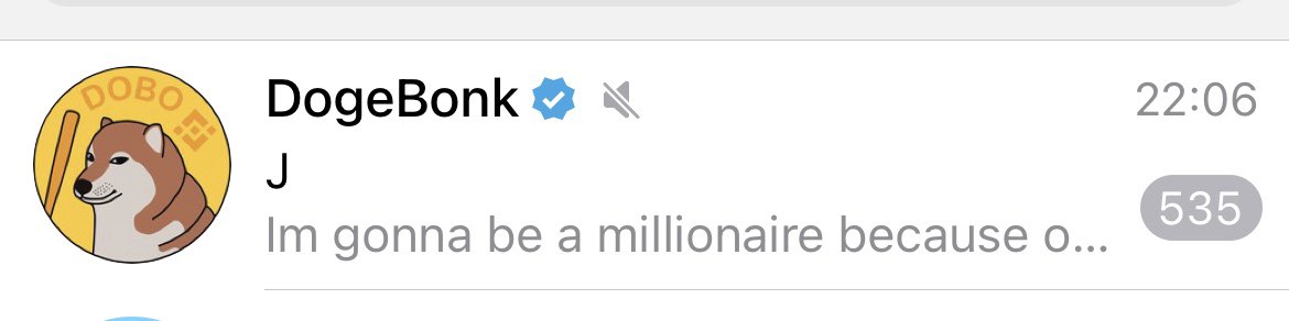 dogebonk_token's tweet photo. Thank you Telegram for verifying us 💪

#BSC #BSCGems #BSCGemsAlert #BinanceBlockchainWeek #memecoin https://t.co/9D3F91yZTN
