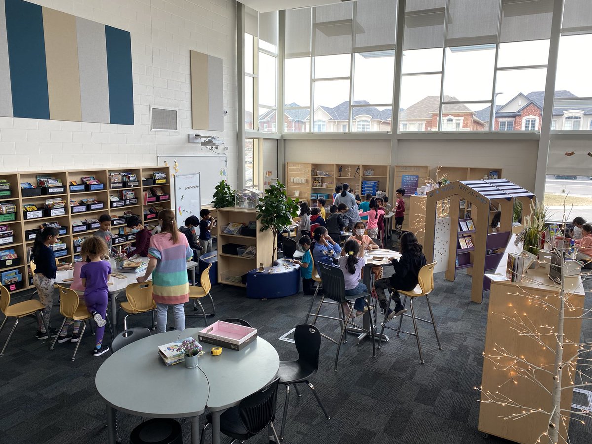 Our Grade 2 &amp; 3’s spent time in our amazing the library with an inclined plane challenge! So much learning and fun with this bunch! <a href="/MsThorogood/">Ms. Thorogood</a> <a href="/RyanHDSB/">Mrs. Ryan</a> <a href="/DesmondHDSB/">Viola Desmond Public School</a>