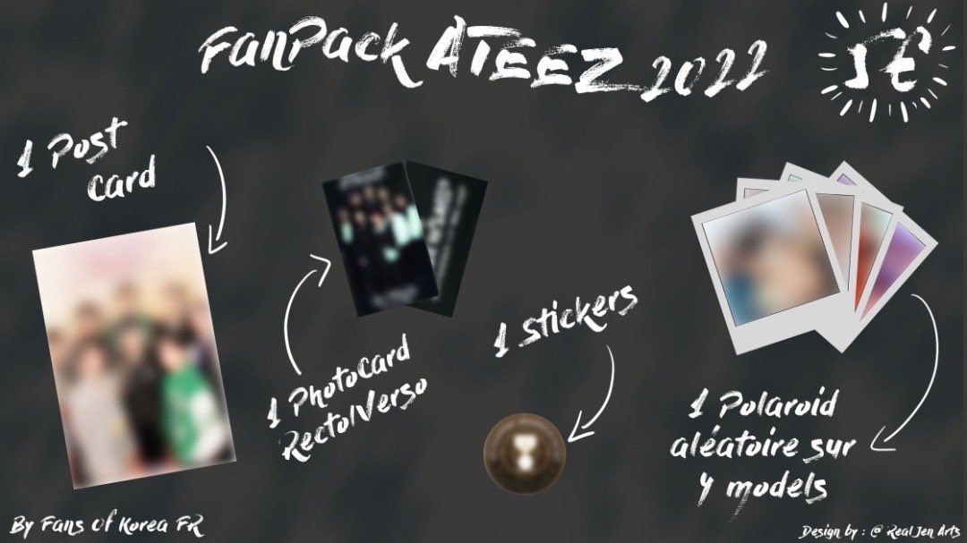 FansOfKoreaFR's tweet photo. ⏳FanPack ATEEZ in Paris 2022⏳

Hey ATINY !
Notre Fanpack est enfin prêt et vous pouvez déjà le commander via le formulaire ci-dessous 😊

💵 Prix : 5 € 
☠ Deadline : 27 Avril

https://t.co/a7Z2lFBVZX

#ATEEZ #ATEEZinParis #ATEEZinEUROPE #ATEEZWORLDTOUR2022 #Fanpack @ATEEZFRA https://t.co/YOvAakIKN7