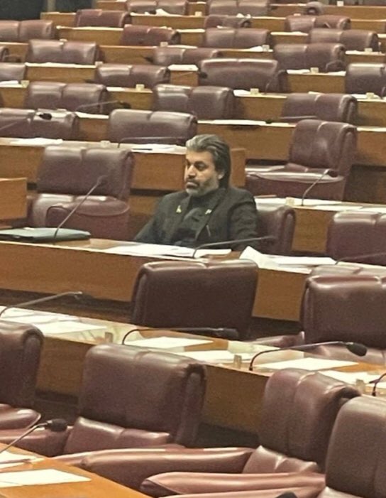 iamMujeeb1's tweet photo. What a powerful speech @Ali_MuhammadPTI 

#IKPM #BehindYouSkipperAlways https://t.co/u56PZWqak0