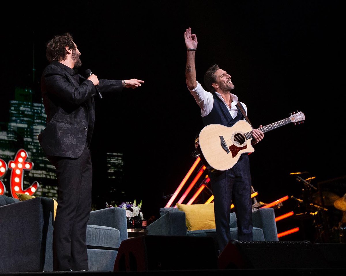 RadioCity's tweet photo. The duo we never knew we needed 🎸✨Former @NYRangers hockey player Henrik Lundqvist joined @joshgroban on night 2 of the Great Big Radio City Show! https://t.co/Iitpsfs5AE