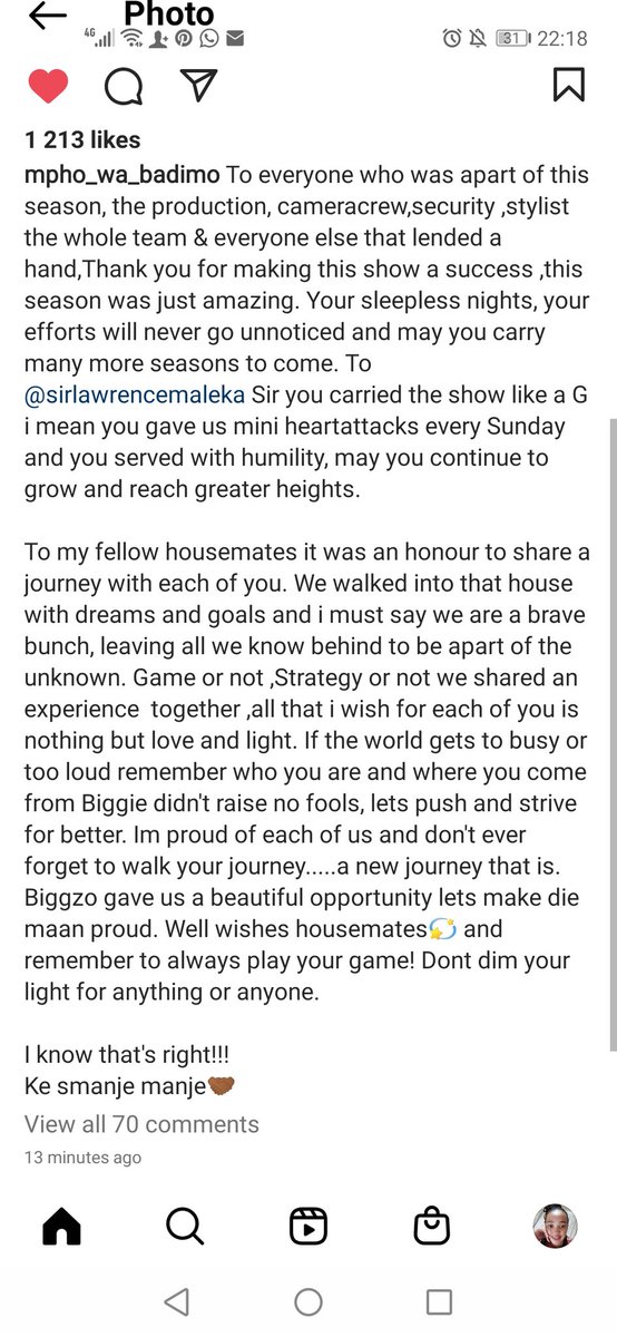 AngeliqueReeh's tweet photo. No because my girl is a girl of gratitude and appreciation love this 😍😍
#MphoWaBadimo𓃵 #LetterToMpho #UndergroundGang https://t.co/NfuqYr9By1