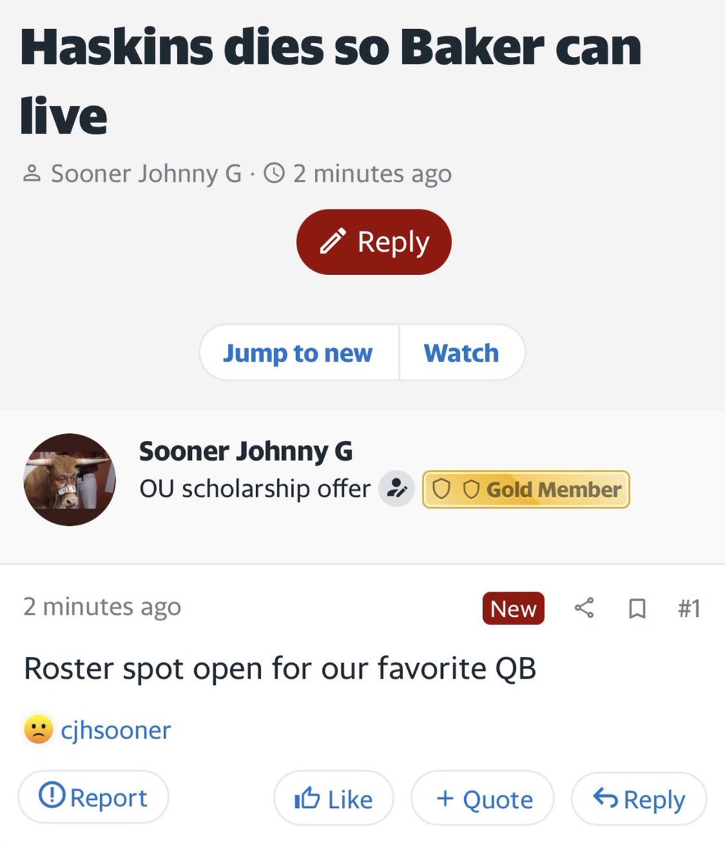 BoardGeniuses's tweet photo. #Oklahoma fan, who lacks perspective and empathy, sees a new opportunity for his favorite quarterback, Baker Mayfield. https://t.co/PdTUYvANrg