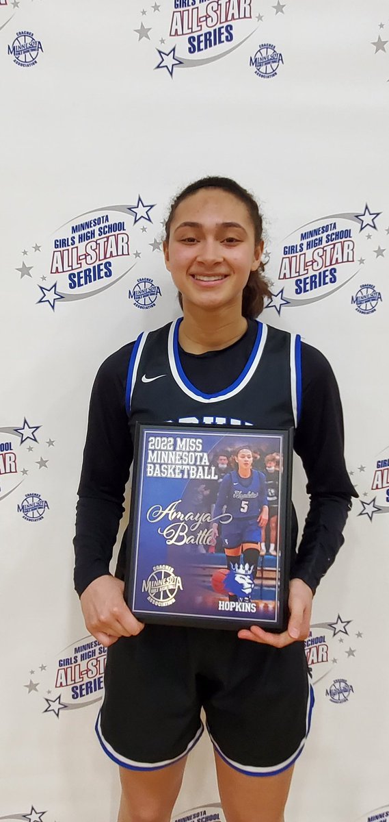 Congratulations to 2022 Minnesota Miss Basketball Amaya Battle!! #MNallstar2022 @battle_amaya