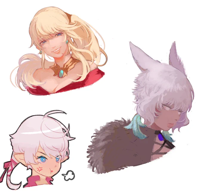some ffxiv gals for a warmup 