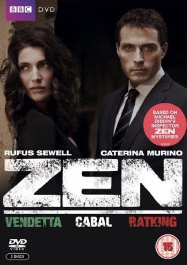 SaveRedlandLibr's tweet photo. 10:50pm TODAY on #Drama (#Freeview Ch 20)
Ep 1 (“Vendetta”) of 3 of the 2011 #BBC📺 #Crime series “Zen” directed by #JohnAlexander from a screenplay by #SimonBurke
& #PeterBerry
Based on #MichaelDibdin’s 1991 novel📖
🌟#RufusSewell #CaterinaMurino https://t.co/z4cL8tMT5M
