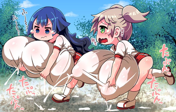 おっぱい運び競争 