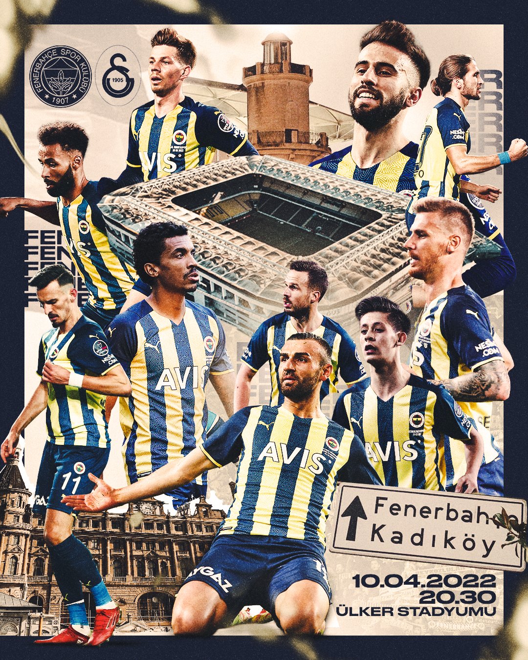 Fenerbahçe'nin Galatasaray Derbisi İçin Hazırladığı Görsel