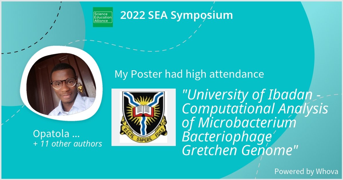 dullard_boy's tweet photo. For every little win and growth in my sojourn as a researcher, it fills my heart with that sense of satisfaction that I exist for that purpose I wanna live for.
At the #SEASymposium 2022, we present this work of ours on Phage Gretchen. Cheers 🥂 to all my colleagues ❤️. https://t.co/Enc0yZr8RB