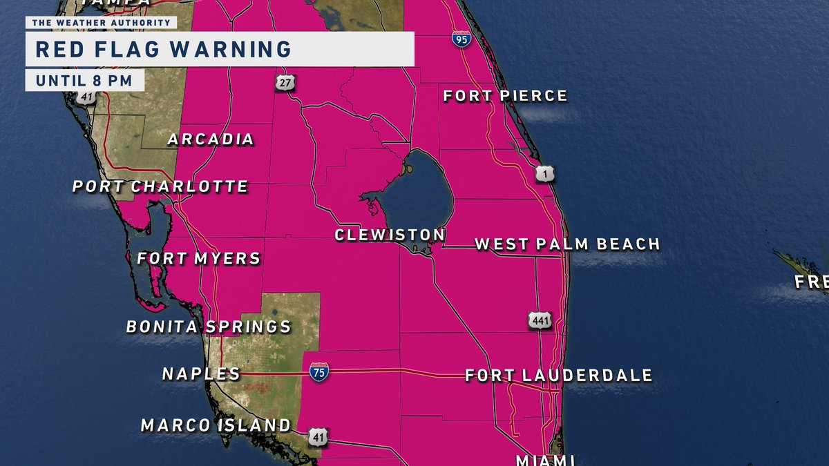 HIGH FIRE DANGER: Red Flag Warnings are in effect through this evening ...