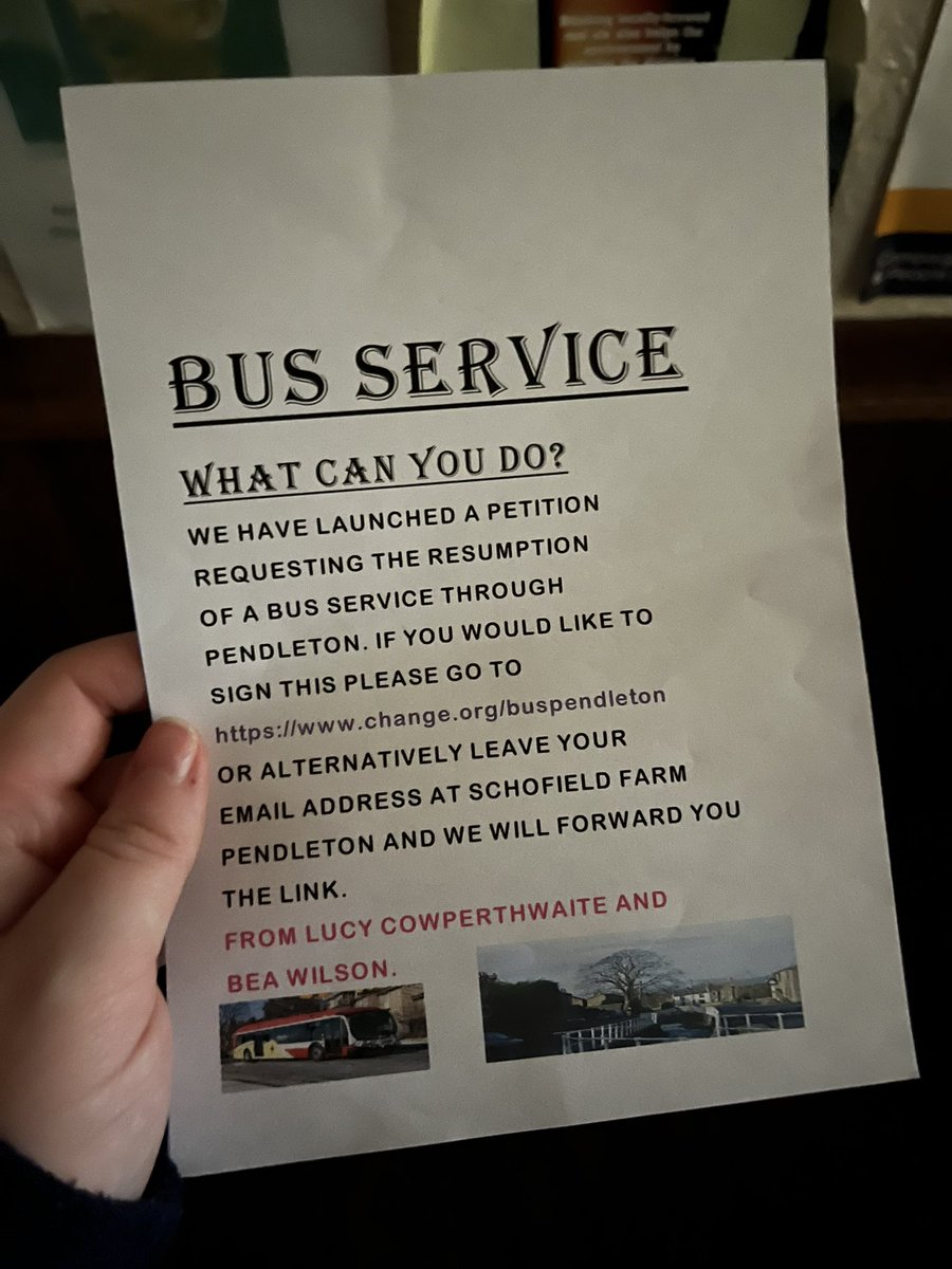 A petition to try and get a bus route through our village. 
Please sign and share this petition. 

chng.it/VwKt9Kbts5