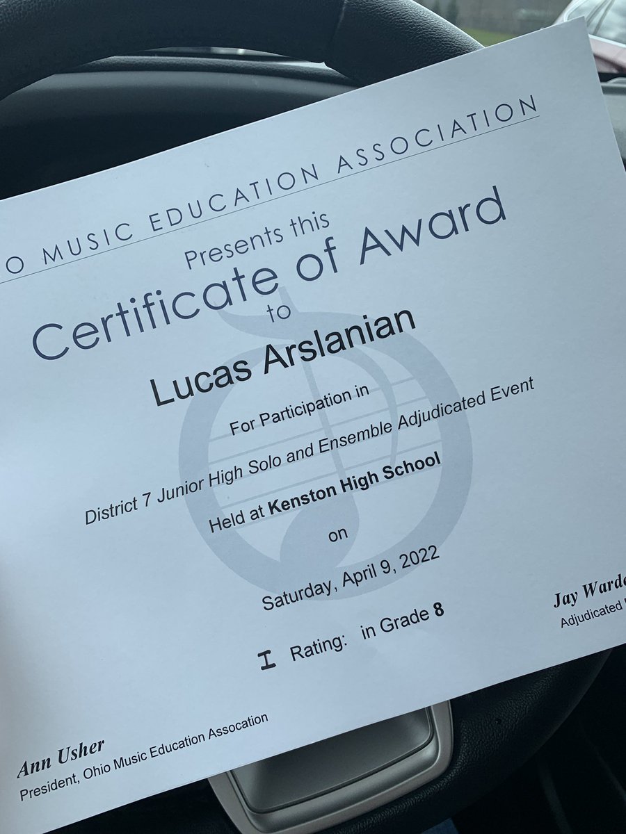 Congratulations Lucas!