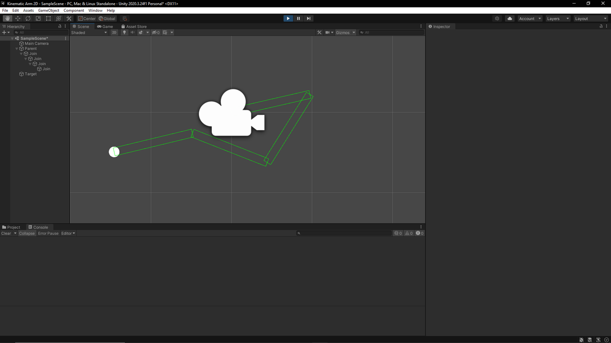 GuyPrograming's tweet photo. Day 88 of #100DaysOfCode;
Learning about Inverse Kinematics, I made this simple project in unity
(. ❛ ᴗ ❛.) https://t.co/1tF4fAYRTq
