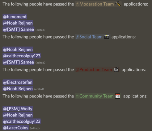 RCCYTO's tweet photo. As RCC continues to grow we decided to get some new faces around our staff team. Results are in the image! Well done everyone who passed!

If you didn't pass this session don't be too sad you can claim your feedback to help you improve for next time:
🔗https://t.co/cgOsINWRHc https://t.co/cVloI5k7Ed