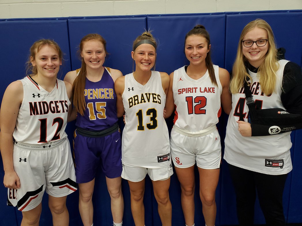 ALL-Star Game at Kirkwood Community College. Lakes Conference well represented..ELC SPENCER CHEROKEE SPIRIT LAKE