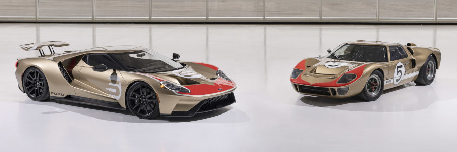 Autoesque's tweet image. The last 2022 GT Heritage Edition acknowledges the contribution that Holman and Moody made to Ford's success at the 1966 24 Hours of Le Mans. 
bit.ly/gt40mkii