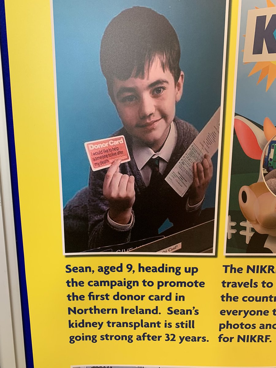 UnaBrown1's tweet photo. Celebrating 50 years of NI Kidney Research Fund. Hubby @seanyboy05 promoted first #donorcard #giftoflife in Northern Ireland #proud #grateful but thinking of his donor family today x 🙏❤️ https://t.co/jRhqwHDejT
