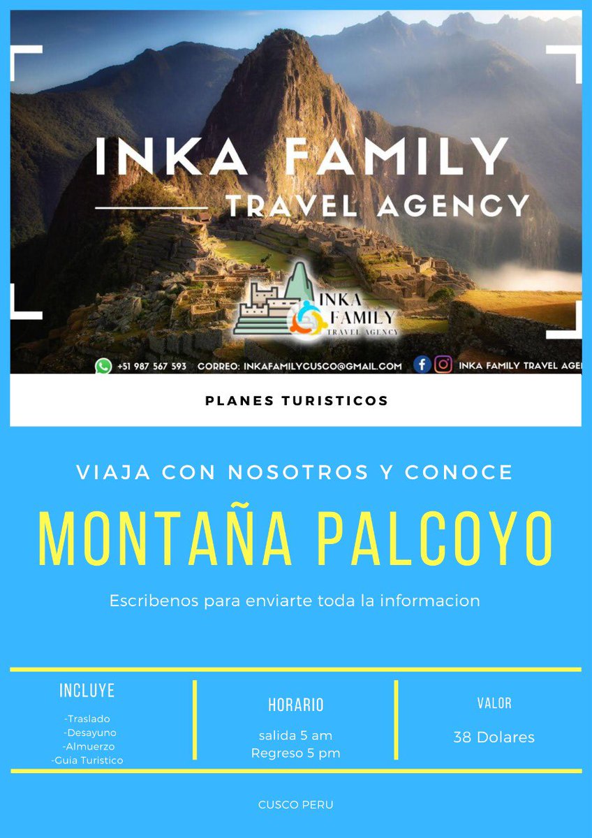 AgencyInka's tweet photo. Visita la nueva Montaña de 7 Colores https://t.co/Ltavc3Zn12