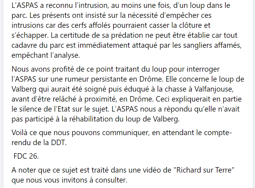 Point de situation Cerfs Hybrides échappés de #Valfanjouse- Mairie de Léoncel 26 - 7 avril 2022
Compte-rendu sommaire / FDC26

Une réserve #ASPAS financée grâce à l'intervention de #HugoClément le militant animaliste de <a href="/Francetele/">France Télévisions</a>

<a href="/Prefet26/">Préfète de la Drôme 🇫🇷🇪🇺</a> <a href="/aspasnature/">ASPAS</a>

#IlsSachentNousChassons