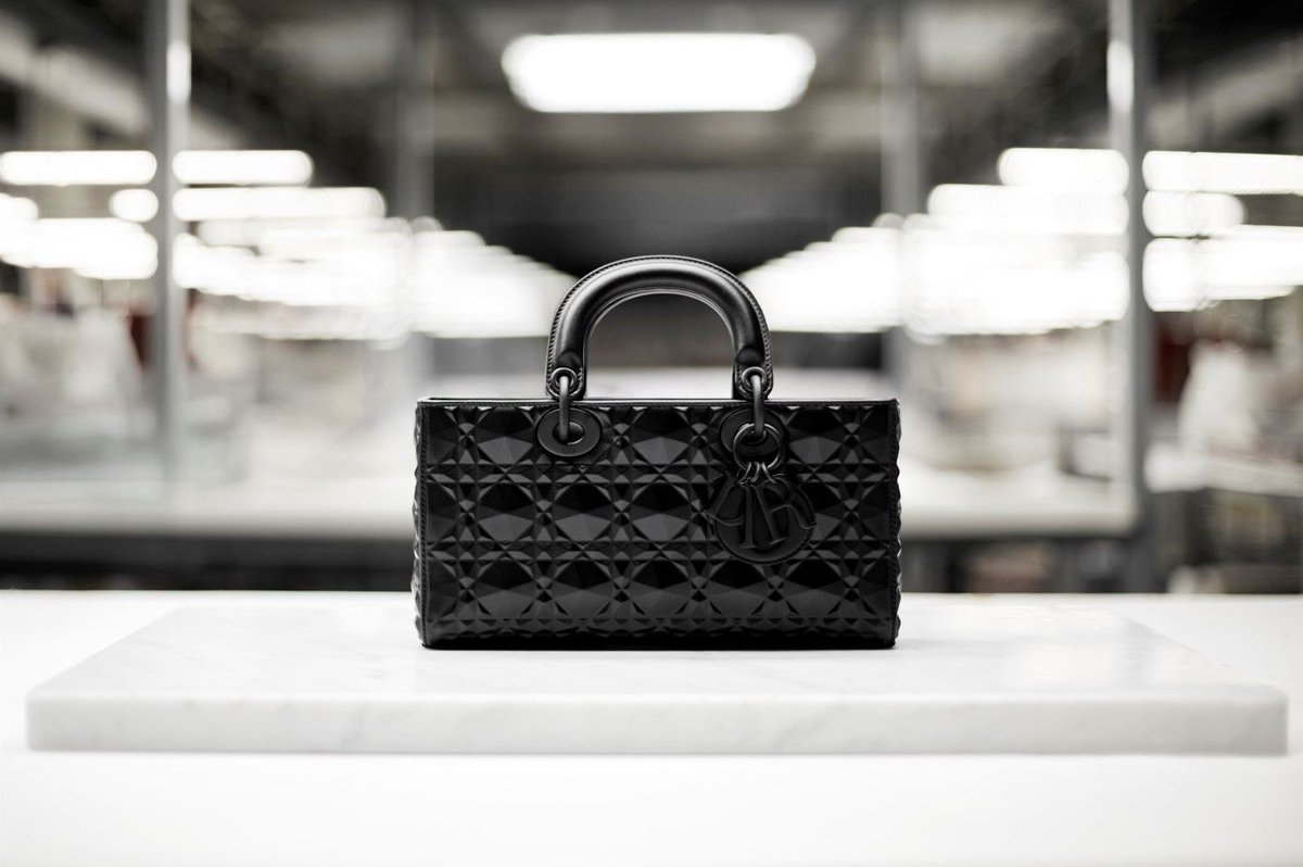StyleAStudio's tweet photo. An elongated version of the iconic Lady Dior bag. Maria Grazia Chiuri has again embody the historic vision of House of Dior to its finest elegance and beauty. https://t.co/3up3Zxknyo