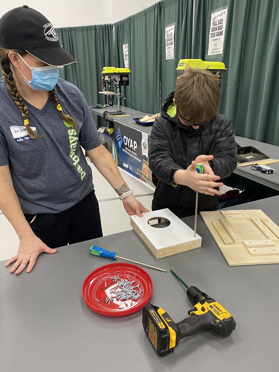 We’re having a great time <a href="/StfdHomeShow/">Stratford Home & Leisure Show</a> ! Check out our <a href="/yourschools/">Avon Maitland District School Board (AMDSB)</a> booth to make a table top bean bag toss game and enter for a chance to win a full size game! #OYAP #skilledtrades #communityoutreach #FunTECHamdsb <a href="/TechnicalTrain6/">Technical Training Group</a>