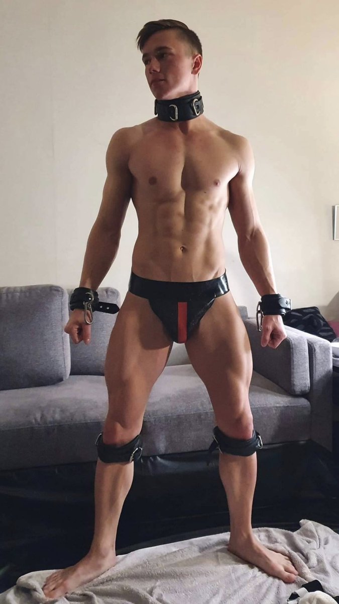 GothamLeather's tweet photo. A slave has the right to not object to how it is stored.  https://t.co/2Z4b9agVxK        #bdsm #slave #learher #cuffed #collared https://t.co/zHLimCgGrF
