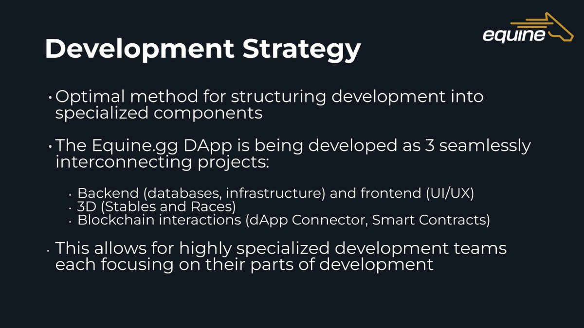 EquineNFT's tweet photo. 1. We have been working hard behind the scenes to set up correct structures and identify the right partners who can fulfill our vision.

(2/9) https://t.co/yGWPXBZTfG