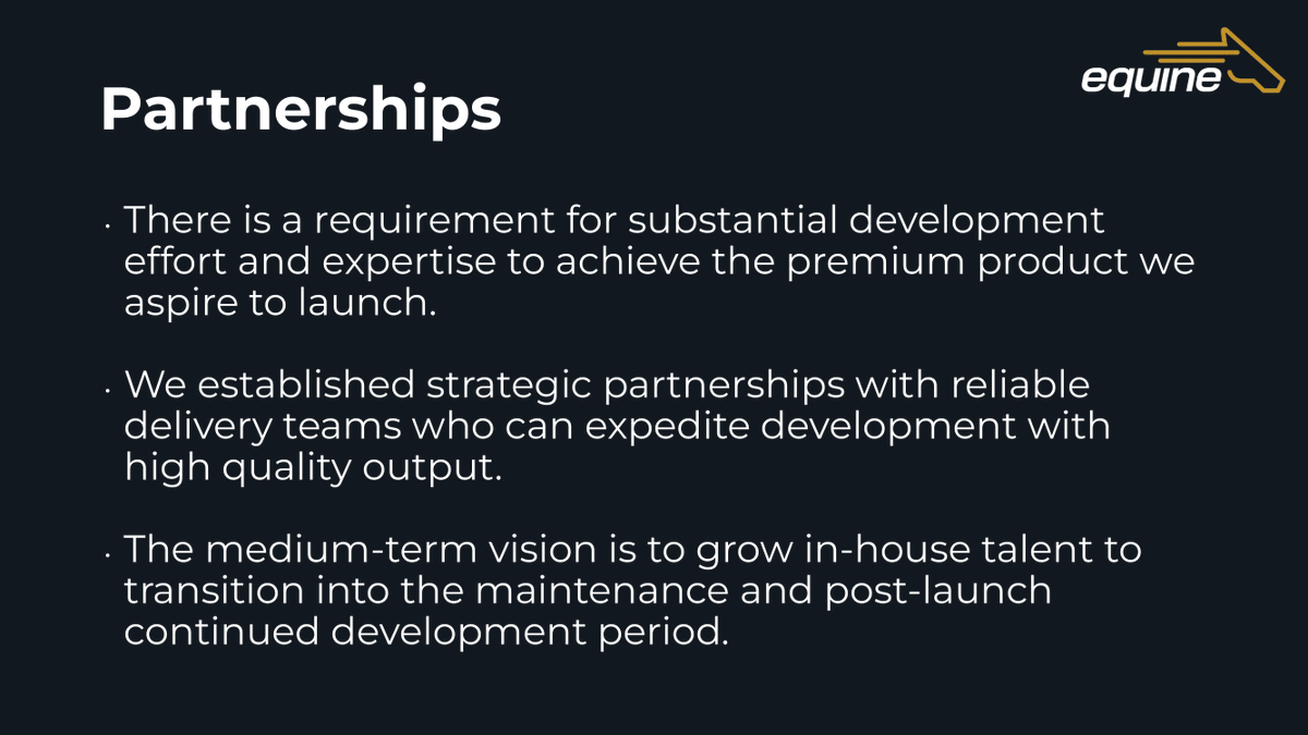 EquineNFT's tweet photo. 1. We have been working hard behind the scenes to set up correct structures and identify the right partners who can fulfill our vision.

(2/9) https://t.co/yGWPXBZTfG