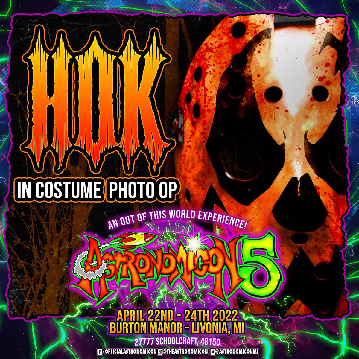 tweetmesohard's tweet photo. Head over to https://t.co/1qGXt00Grd and reserve your spot in line for the first ever HOK pro photo op with us and @iamtheroc 🎃🔪🪓 https://t.co/KDK76x3Mju