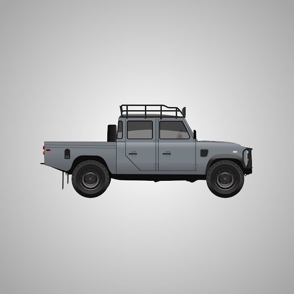 OpenWagon's tweet photo. Nardo Grey Defender 130 Pickup #043

#landrover #defender #defender130 #nft https://t.co/w9S5Jg1DJz