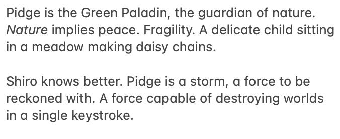 d0gbless's tweet photo. they're not even together in this fic and Shiro is so in love with Pidge #shidge https://t.co/EJZJ2TYX18