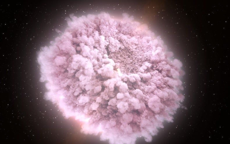maximaxoo's tweet image. #Space #Art: an illustration of a #kilonova” a hot, dense expanding cloud of debris produced by the collision of 2 #NeutronStars. Such #collisions are thought to produce much of the universe's gold, platinum and other elements heavier than iron
scientificamerican.com/article/a-near… via @SciAm