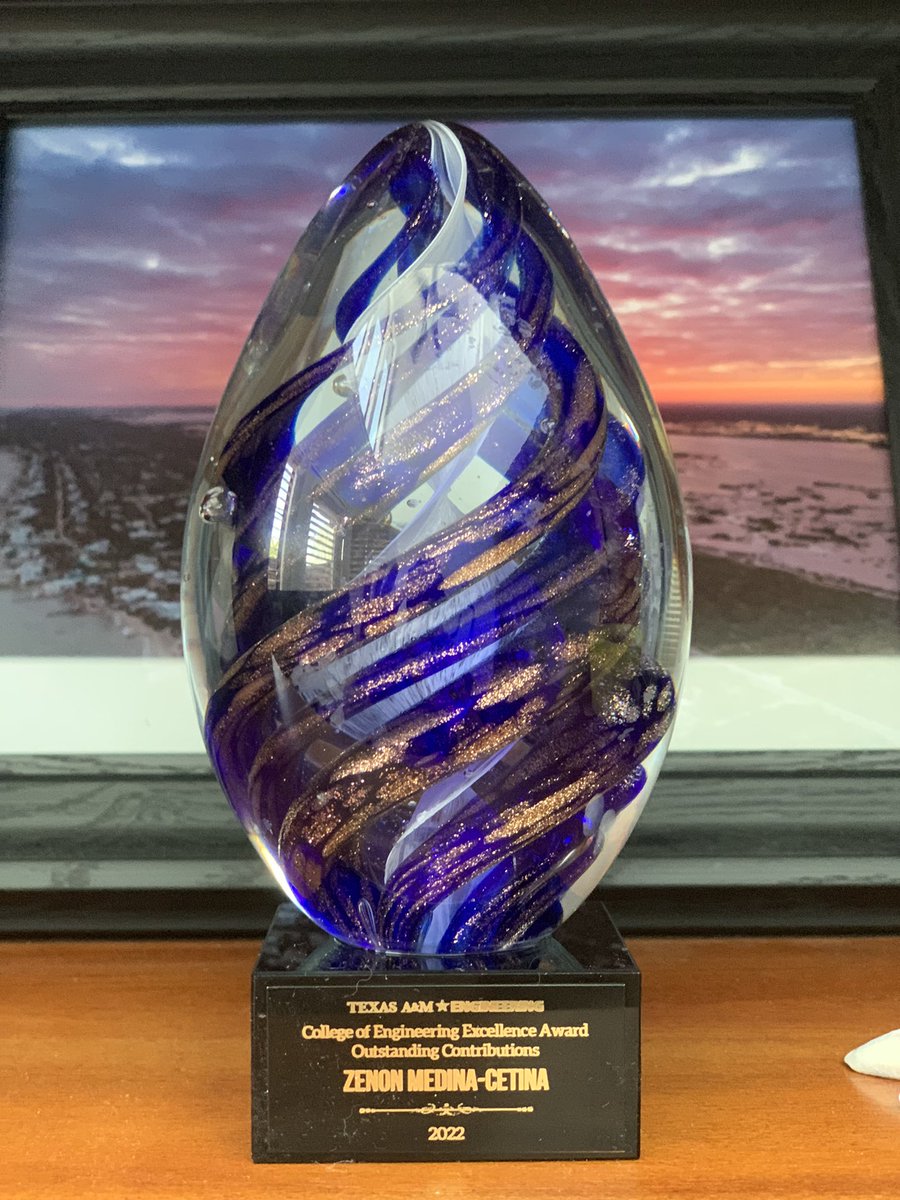 SGLtamu's tweet photo. This award goes to Y’All supporting our lab, for going above &amp; beyond #excellence in all our #research, #teaching, &amp; #service projects. It goes to the team of transdisciplinary &amp; international students, postdocs, staff, partners, &amp; sponsors, with whom together we raised the bar. https://t.co/Fm43N30jwc